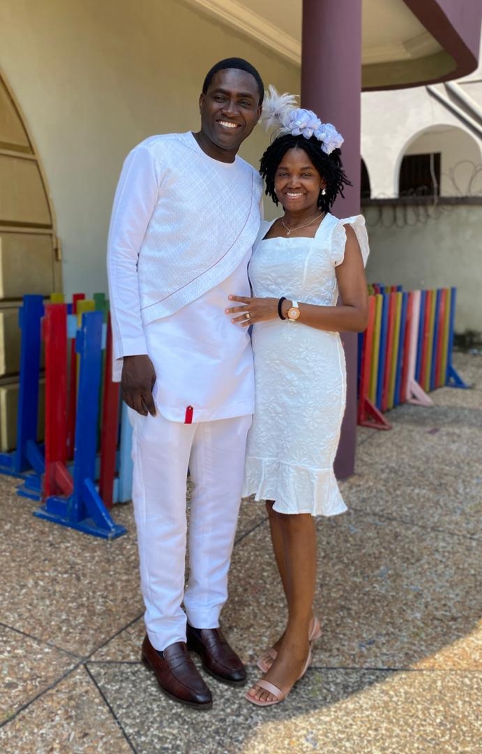 KK Baidoo and his wife Valeria